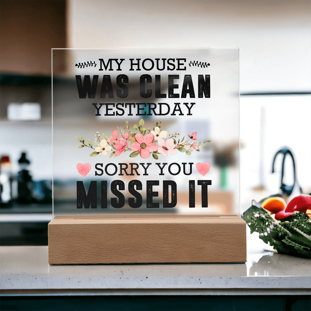 Acrylic Plaque Rustic Home Decor, Housewarming Gift Ideas, Home Office Decor