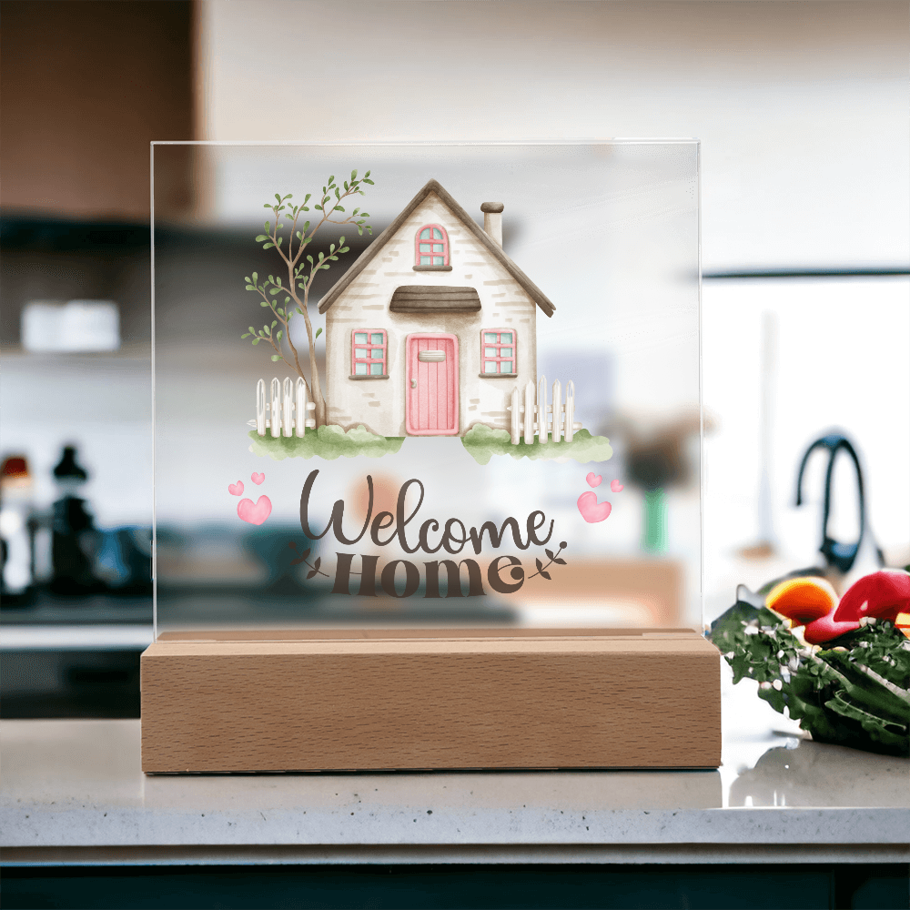New Homeowners, Welcome Home Rustic Sign Acrylic Keepsake