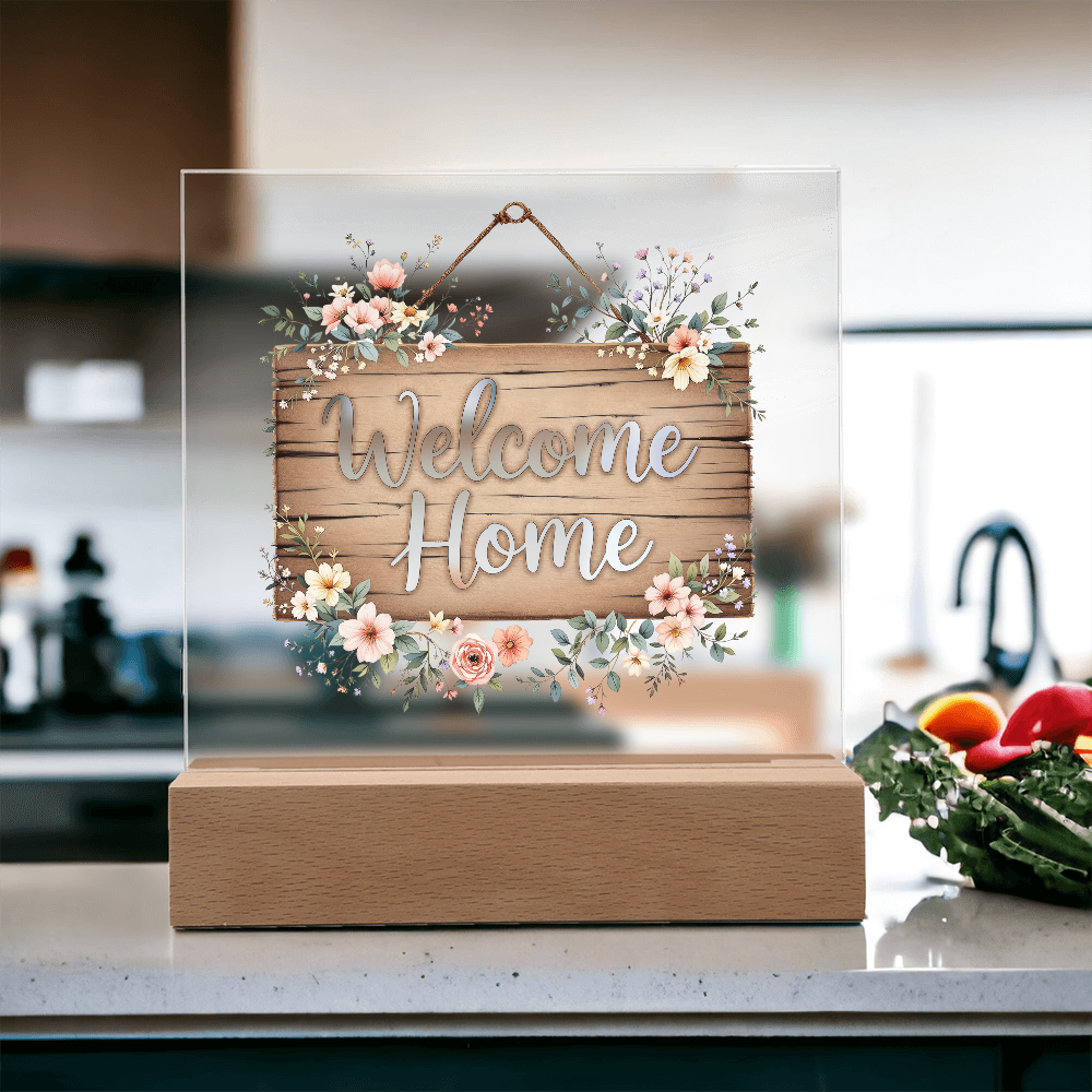 Welcome Home Acrylic Keepsake, Housewarming Gift Idea