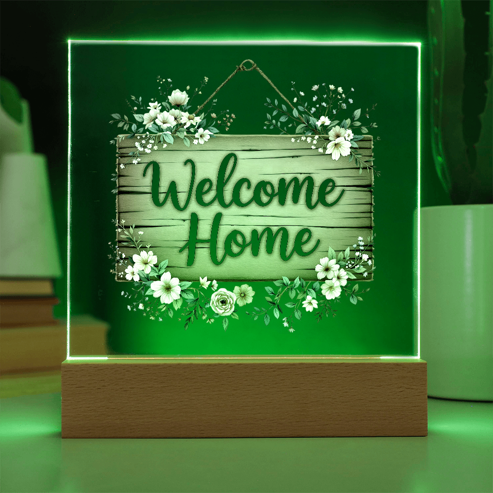 Welcome Home Acrylic Keepsake, Housewarming Gift Idea