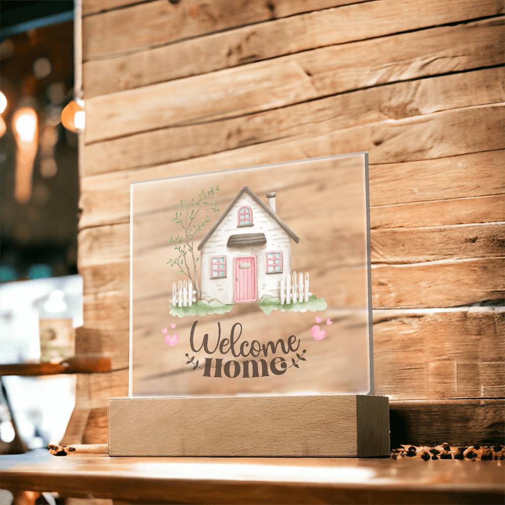 New Homeowners, Welcome Home Rustic Sign Acrylic Keepsake