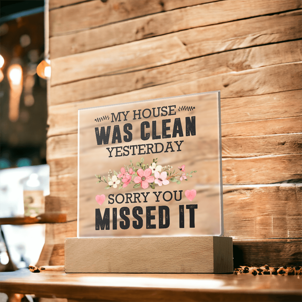 Acrylic Plaque Rustic Home Decor, Housewarming Gift Ideas, Home Office Decor