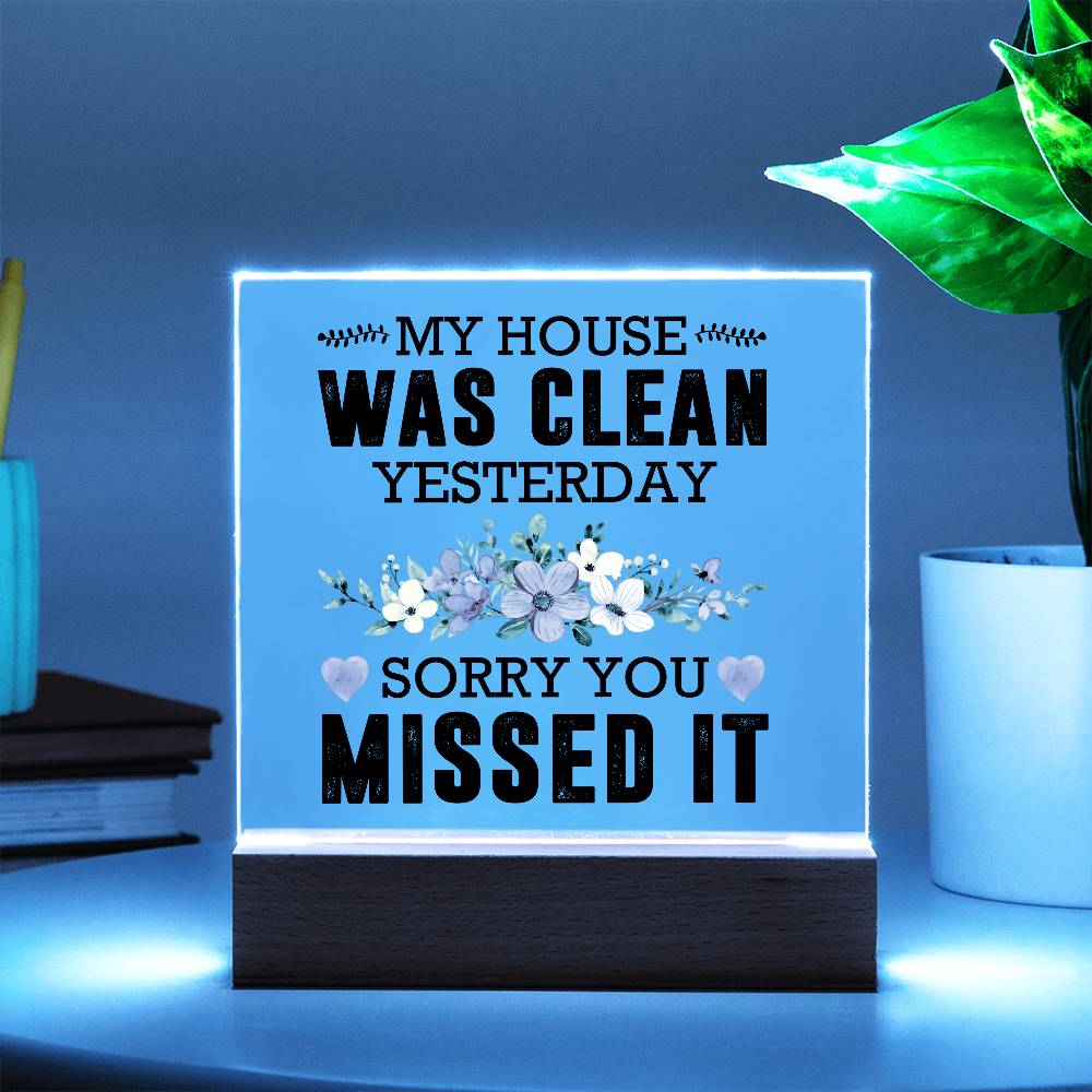 Acrylic Plaque Rustic Home Decor, Housewarming Gift Ideas, Home Office Decor