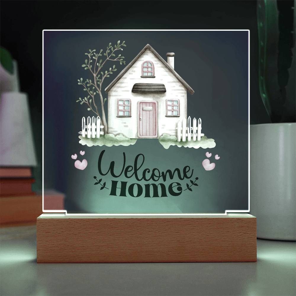 New Homeowners, Welcome Home Rustic Sign Acrylic Keepsake