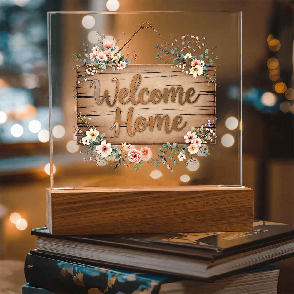 Welcome Home Acrylic Keepsake, Housewarming Gift Idea