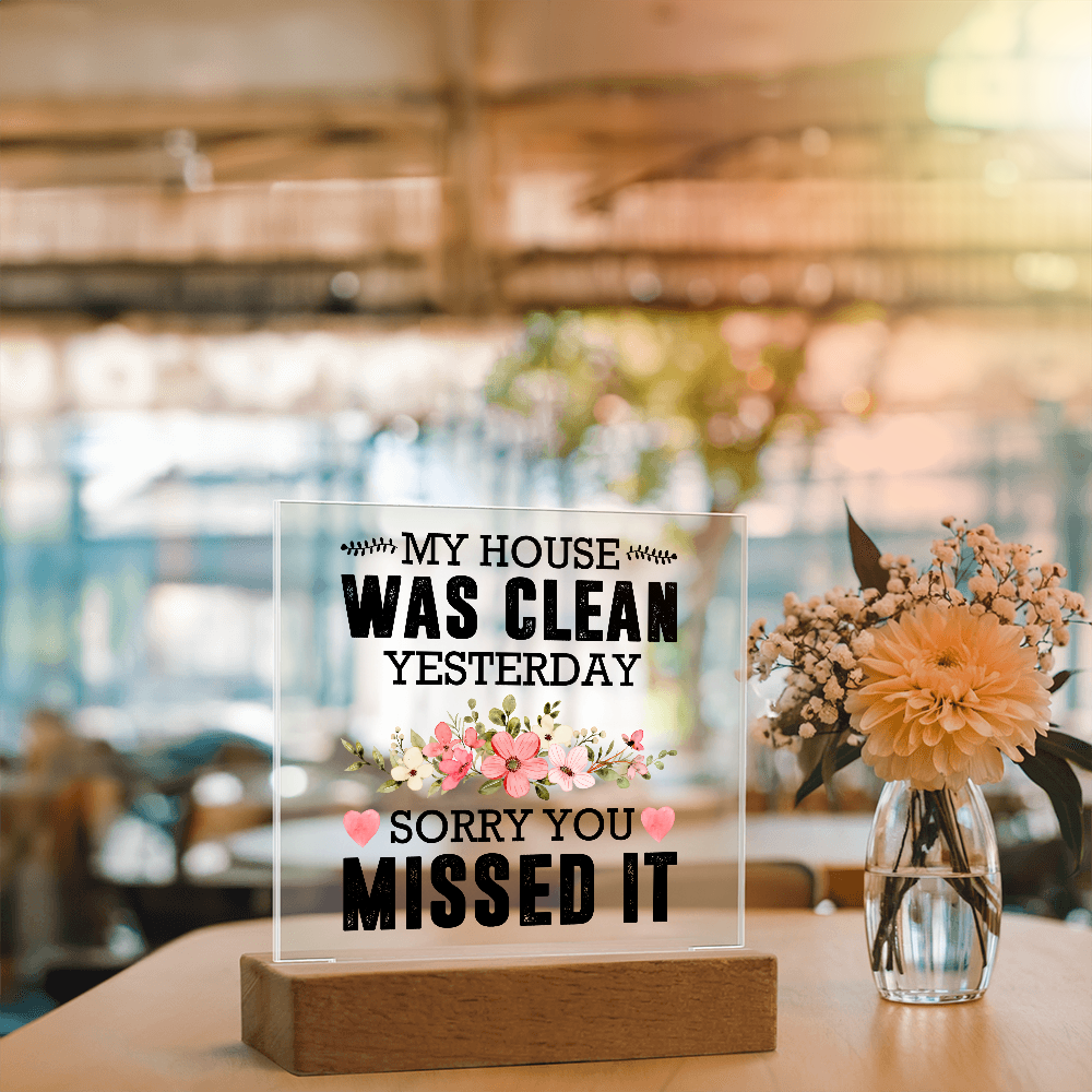 Acrylic Plaque Rustic Home Decor, Housewarming Gift Ideas, Home Office Decor