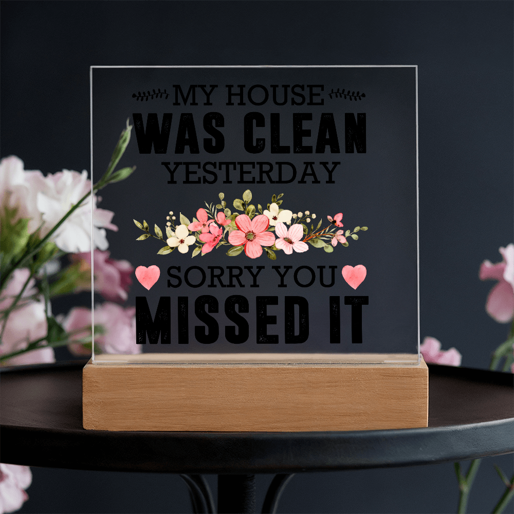 Acrylic Plaque Rustic Home Decor, Housewarming Gift Ideas, Home Office Decor