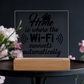 Unique Housewarming Gift, Home Is Where The Wifi Connects Automatically Acrylic Plaque