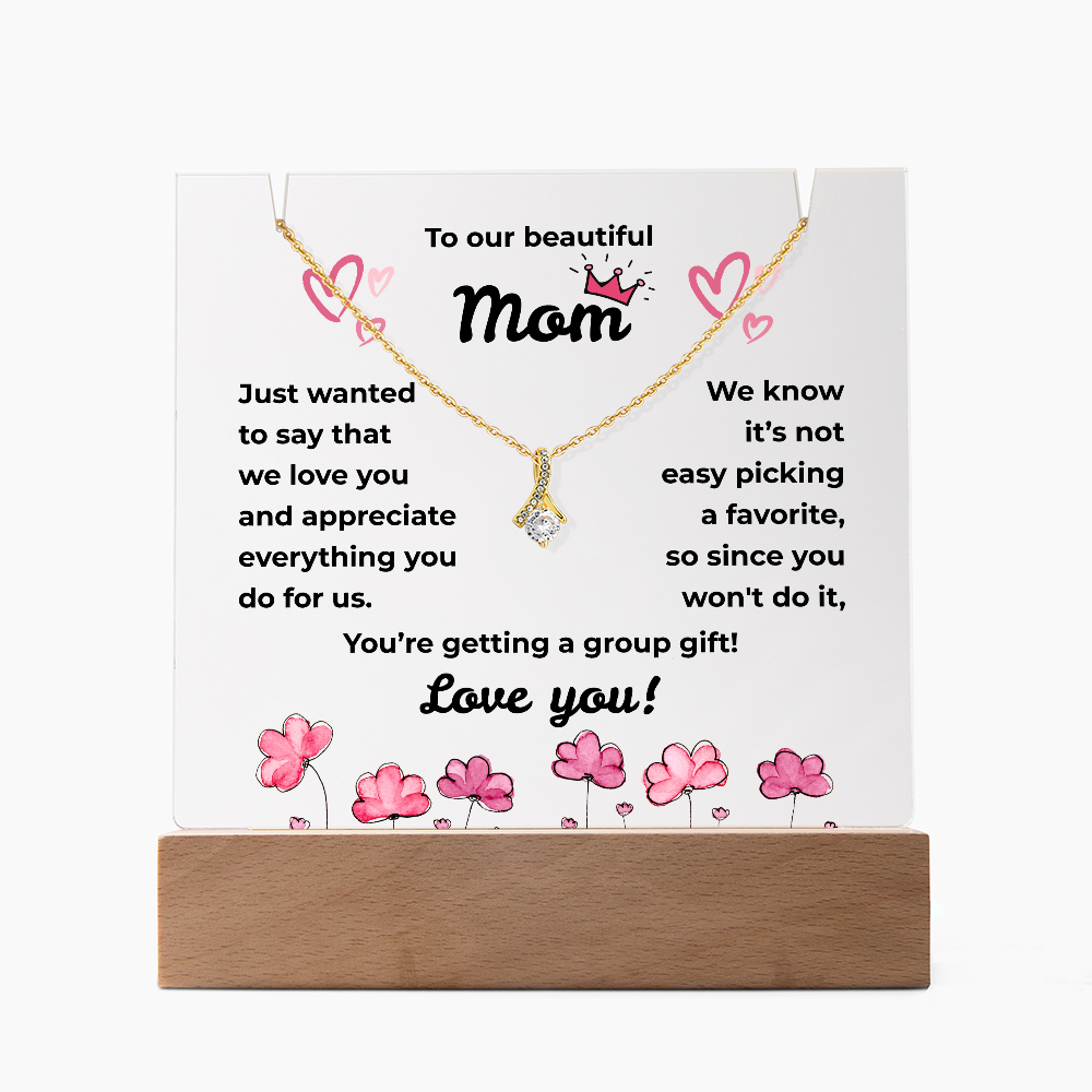 Acrylic Keepsake + Jewelry, Unique Gift For Mom, From Us Gift