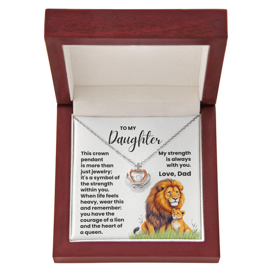 To My Daughter Pendant, My Strength Is Always With You...